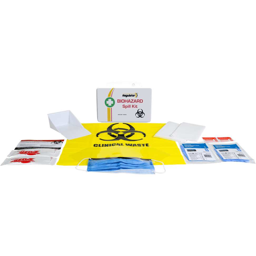 Paramedic Shop Aero Healthcare First Aid Kit REGULATOR Biohazard Plastic Spill Kit